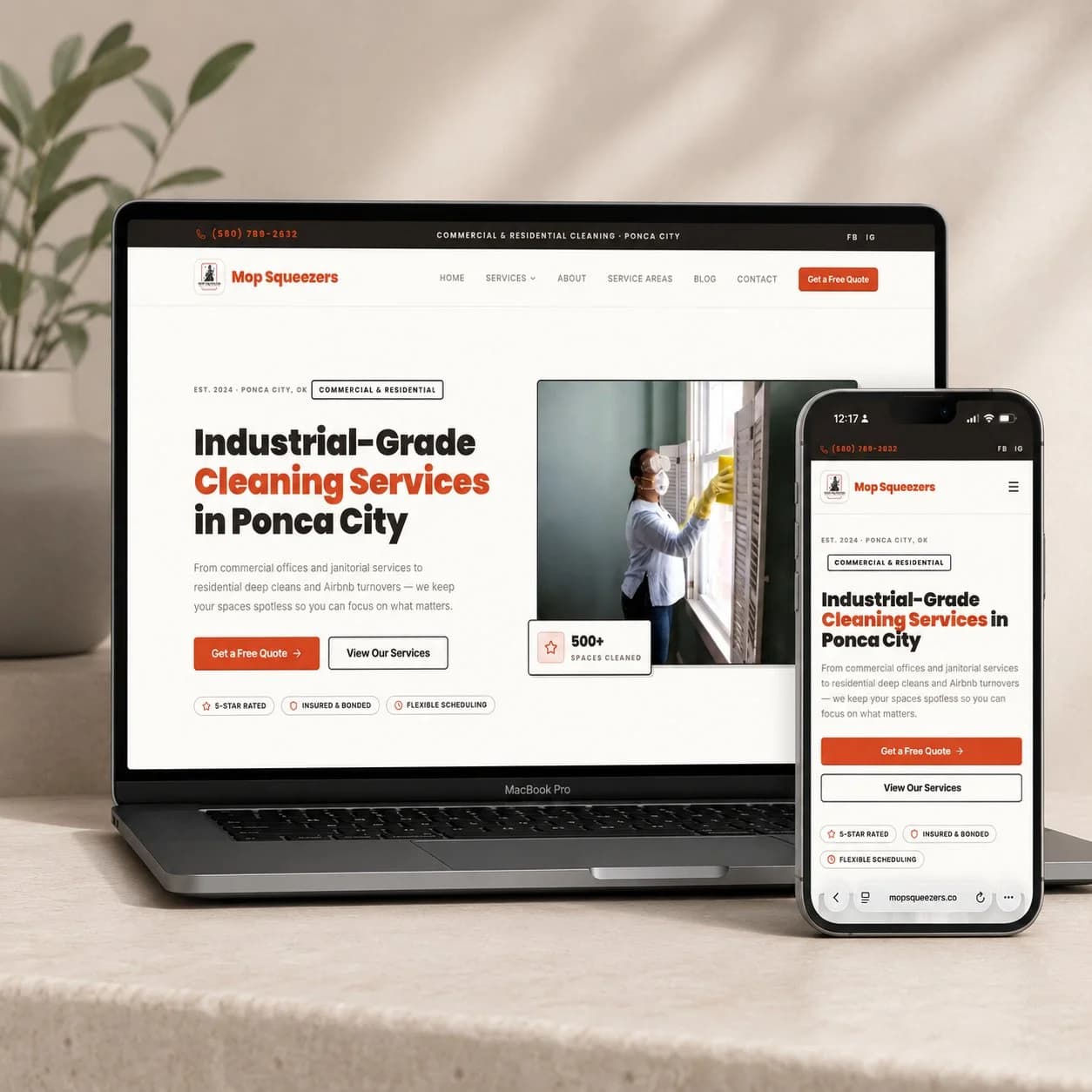 Mop Squeezers — Cleaning Services Website
