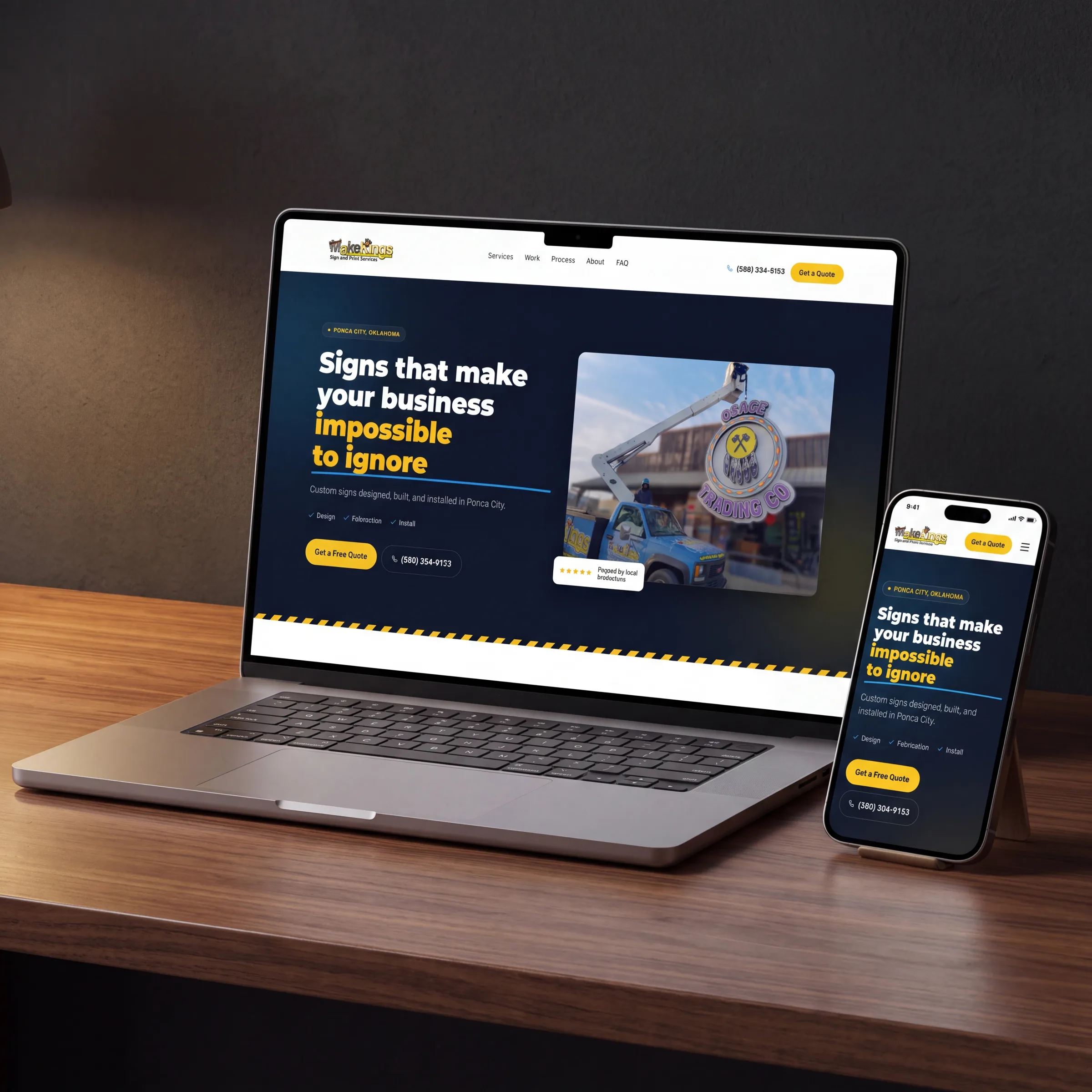 MakeKings — Sign & Print Shop Website