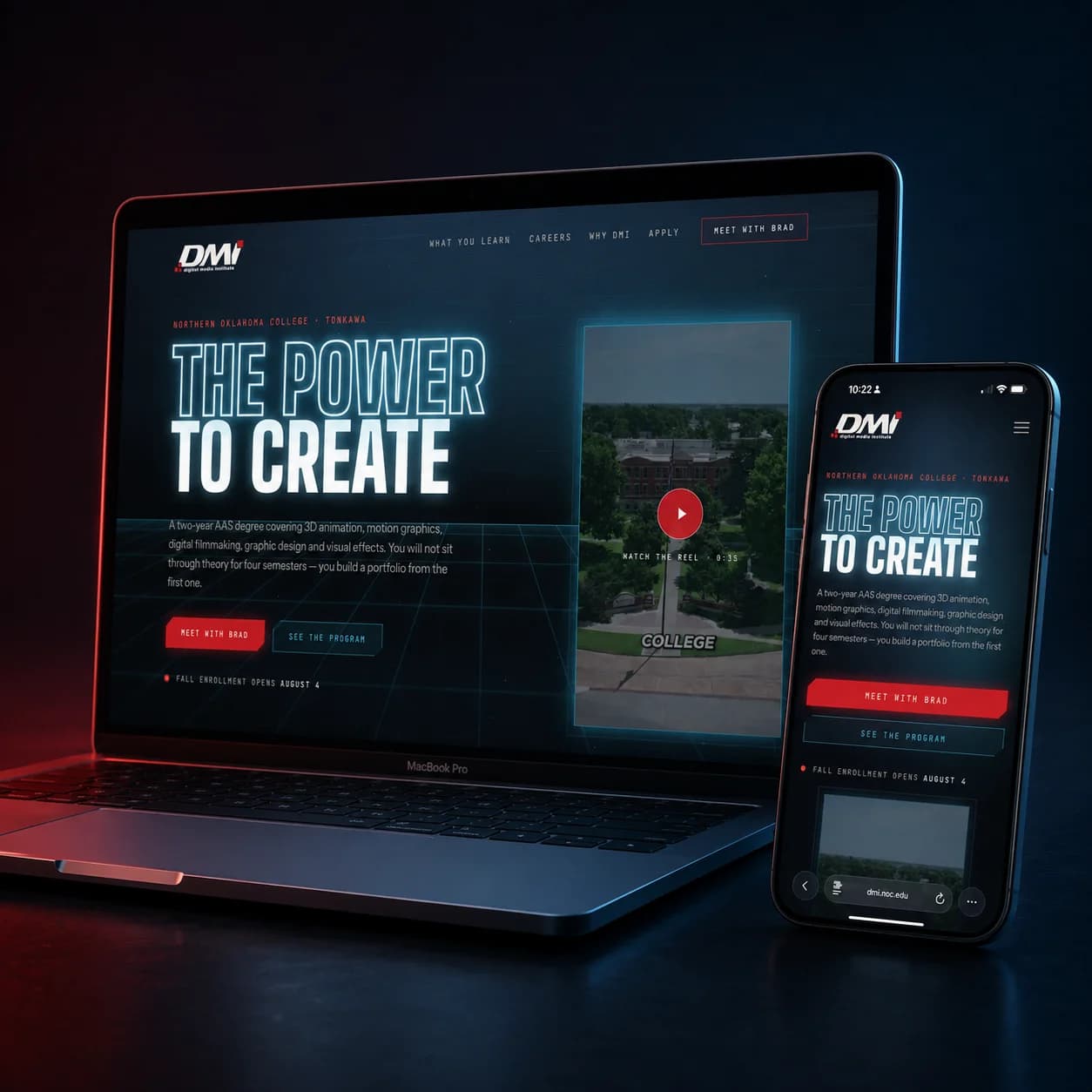 Digital Media Institute — Recruitment Site & CRM Pipeline